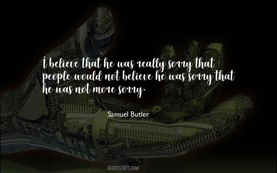 Sorry Regret Quotes #1825618