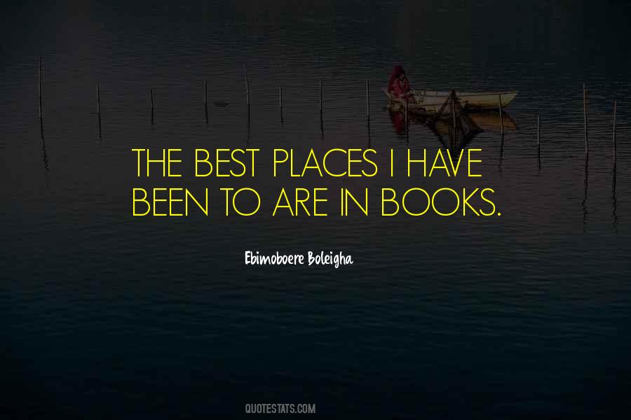 Places In Books Quotes #1554744