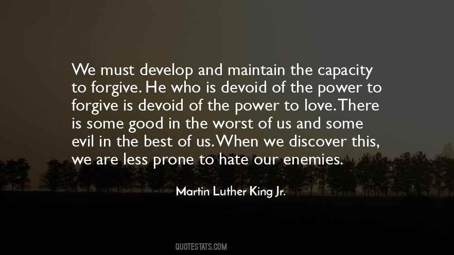 Capacity For Evil Quotes #986115