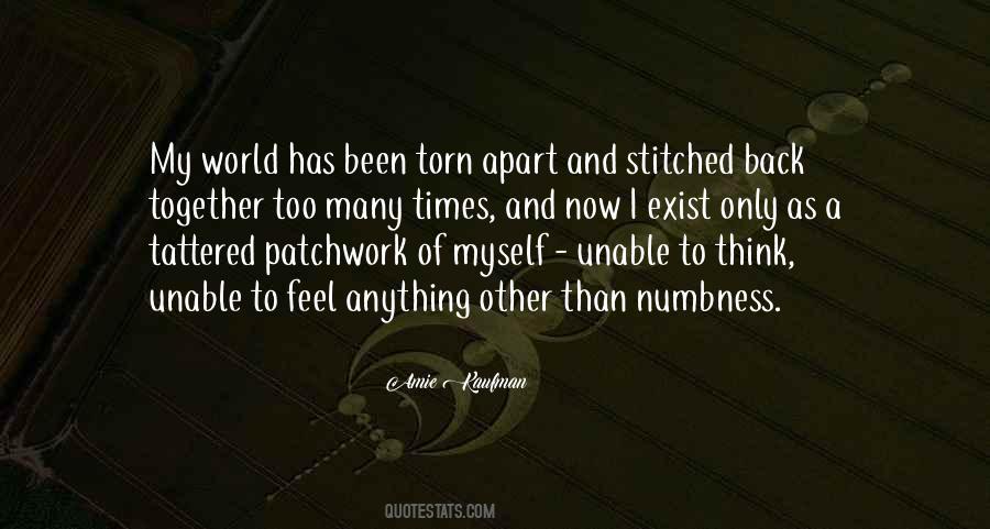 Quotes About Numbness #1412505