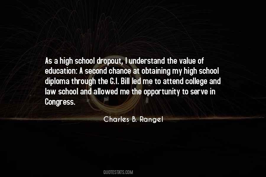 Quotes About College Vs High School #170264