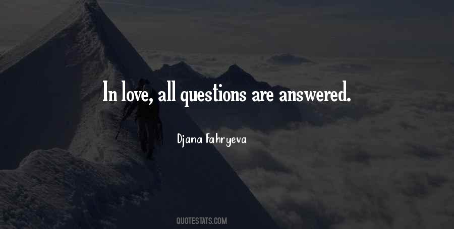 Quotes About Love Questions #281180