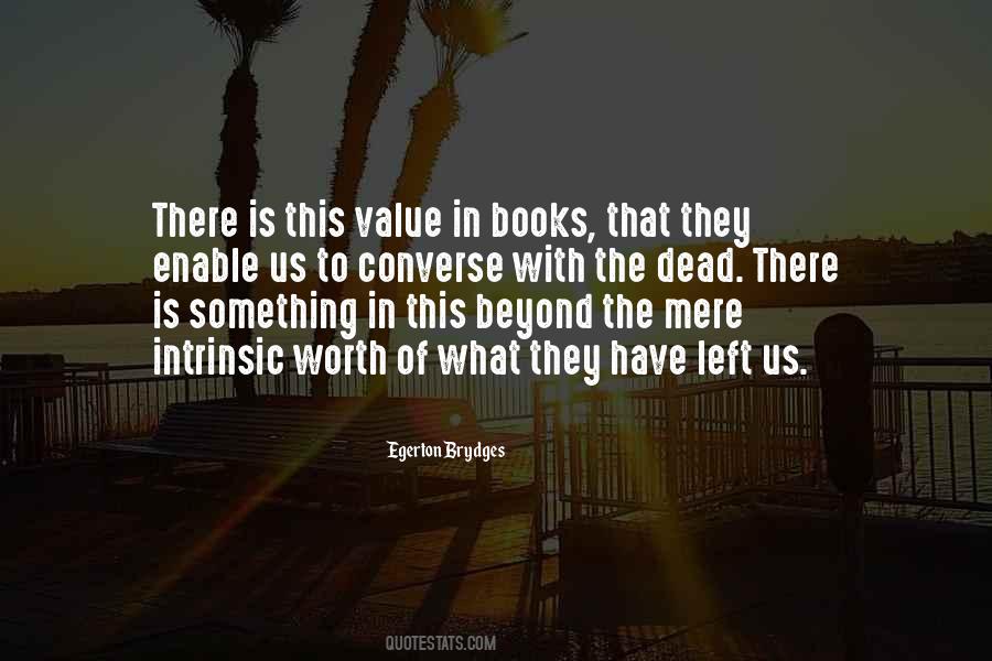 Quotes About Value Of Books #825847