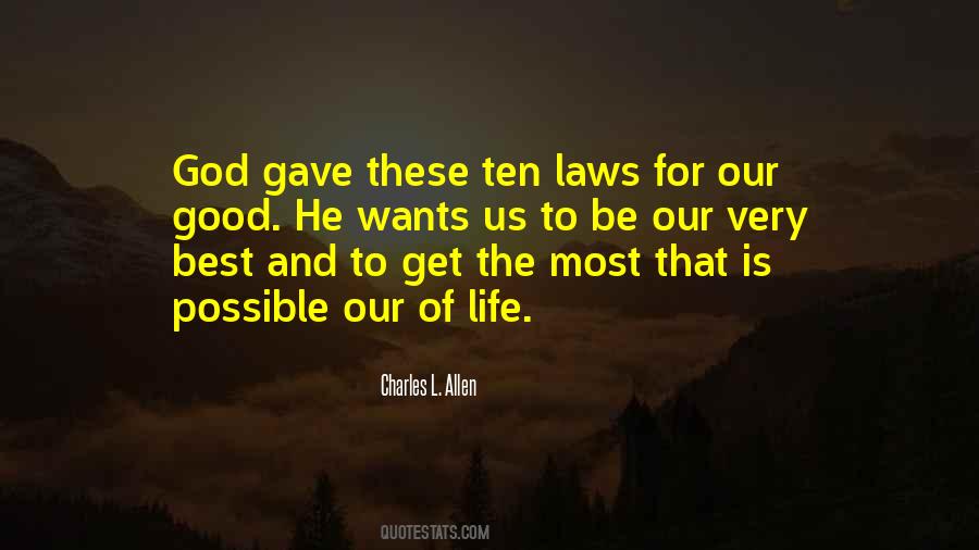 Quotes About The Laws Of Life #302884