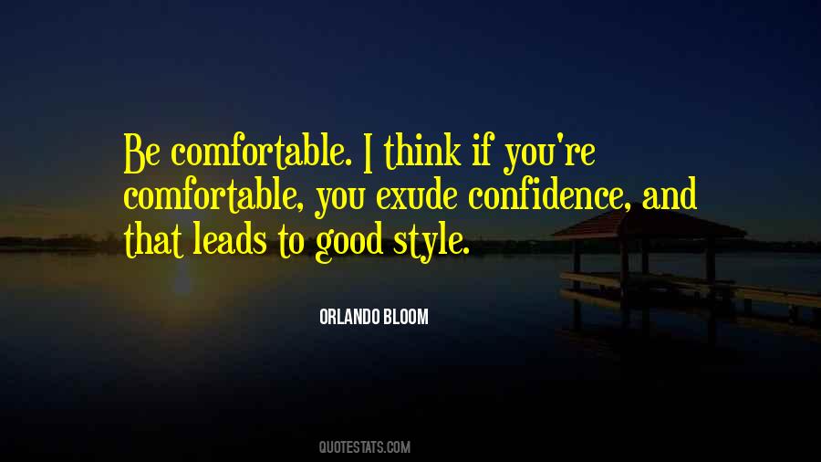 Quotes About Style And Confidence #1624709