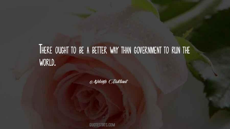 Government Running Quotes #163019