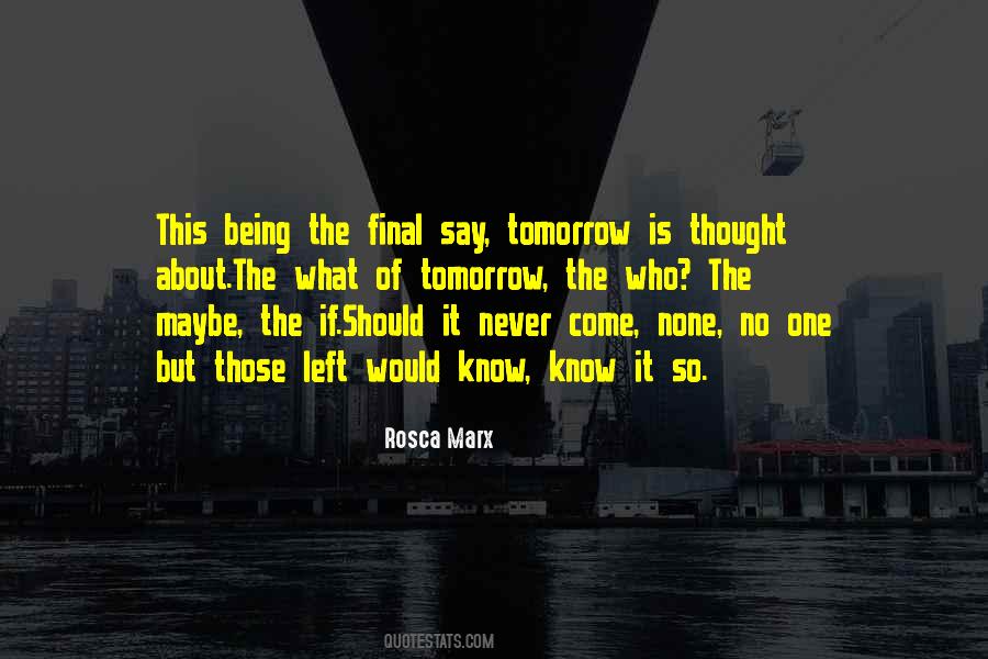 Final Thought Quotes #695500