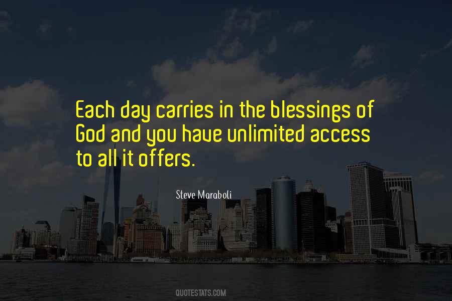 Quotes About The Blessings Of God #1506730