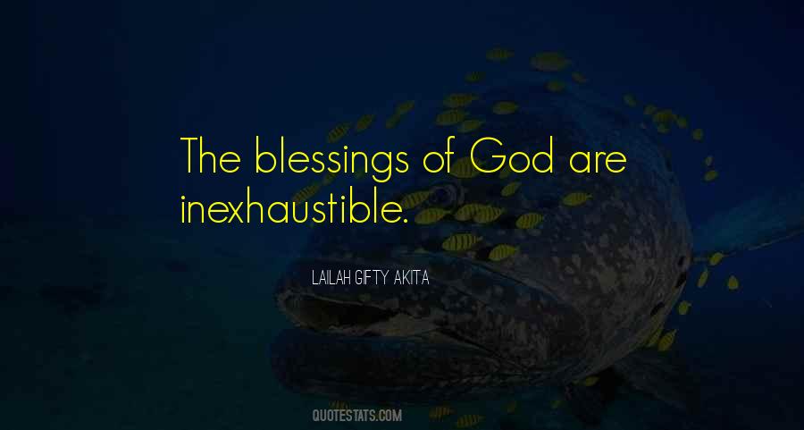 Quotes About The Blessings Of God #1511130