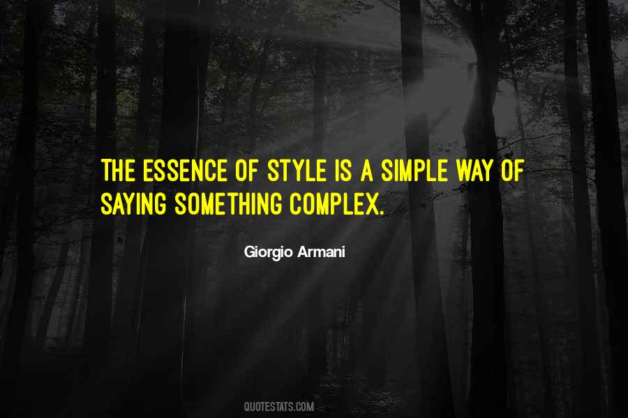 Quotes About Simple Fashion #264626