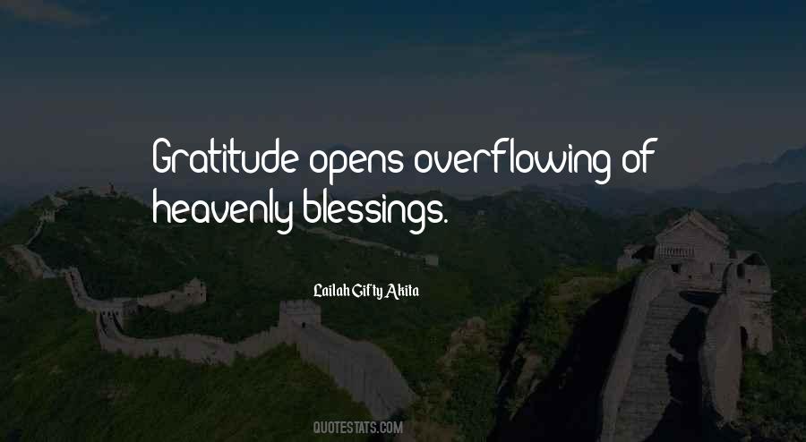 Quotes About Overflowing Blessings #1392907