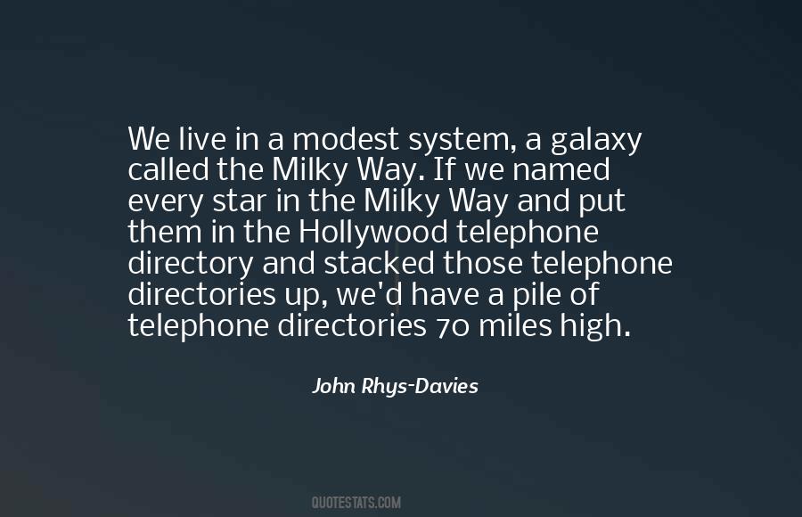 Quotes About Milky Way #1196881
