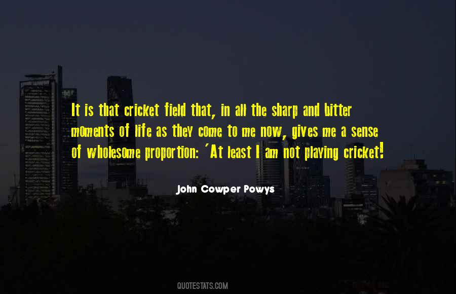 Playing Cricket Quotes #339834