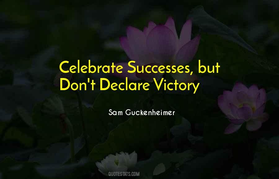 Celebrate Your Successes Quotes #1584811