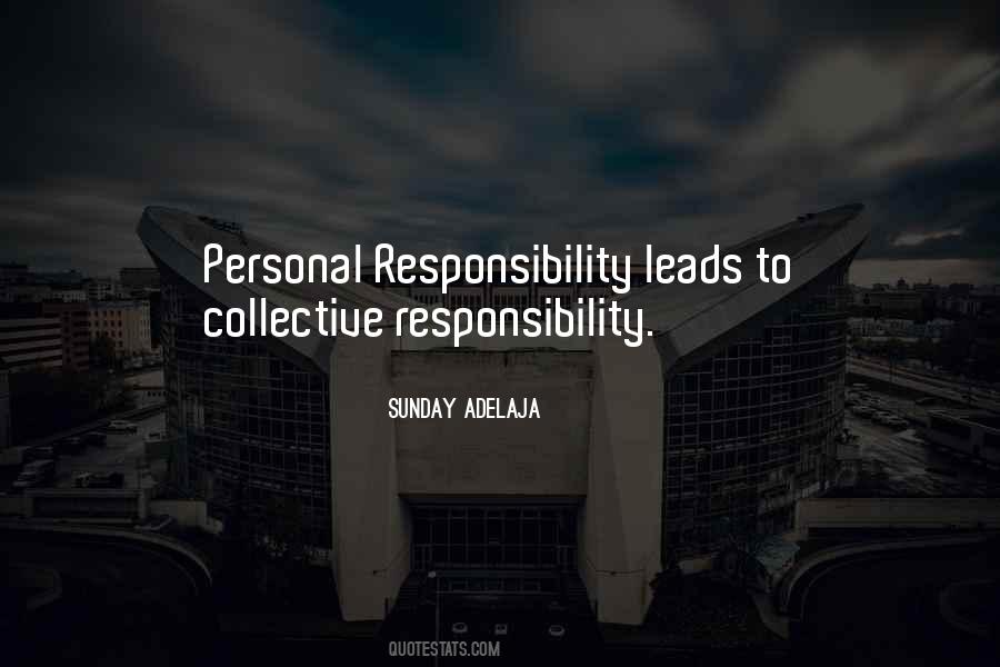Quotes About Collective Responsibility #1811822