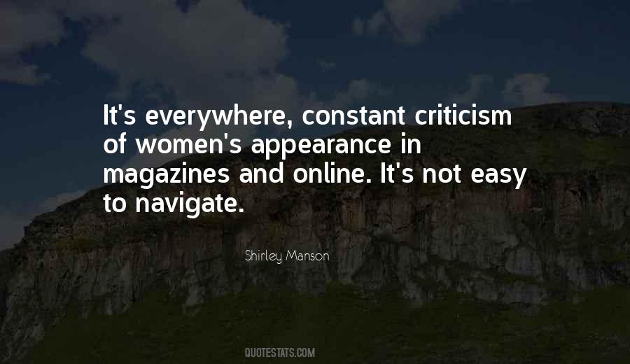 Quotes About Constant Criticism #1261028