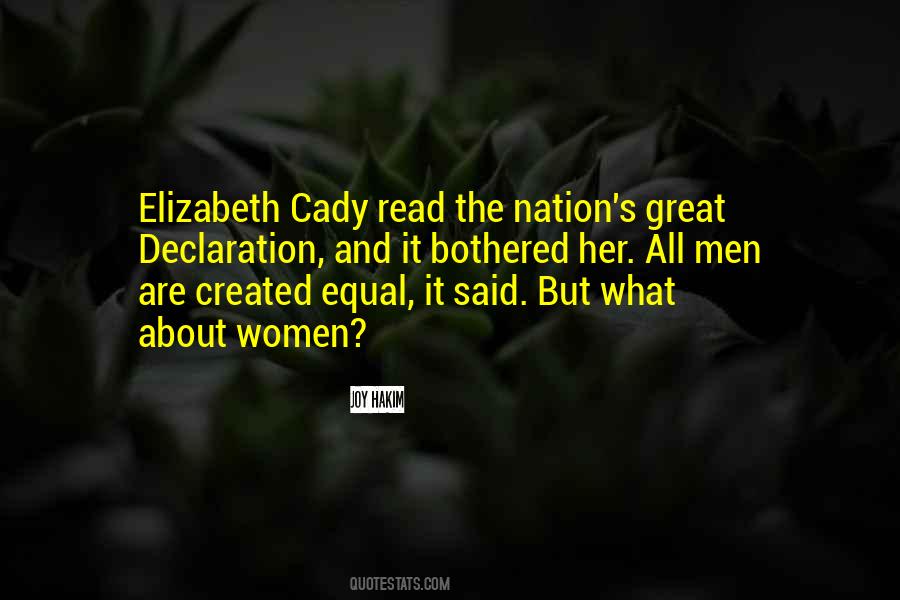 Elizabeth Cady Quotes #408830