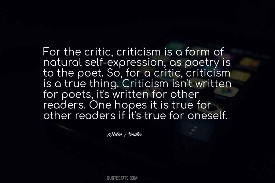 Poetry Critic Quotes #165148