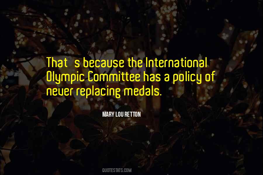 Quotes About Olympic Medals #1736575