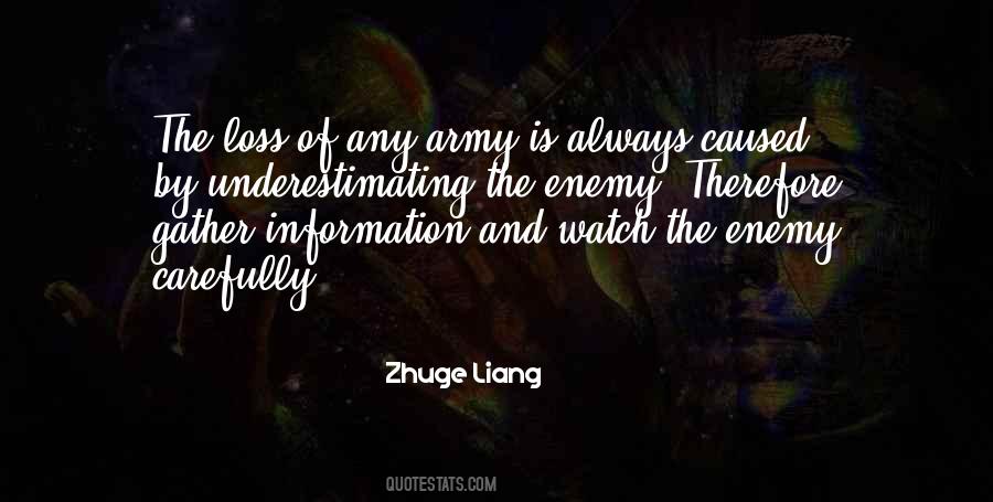 Quotes About Underestimating The Enemy #379741