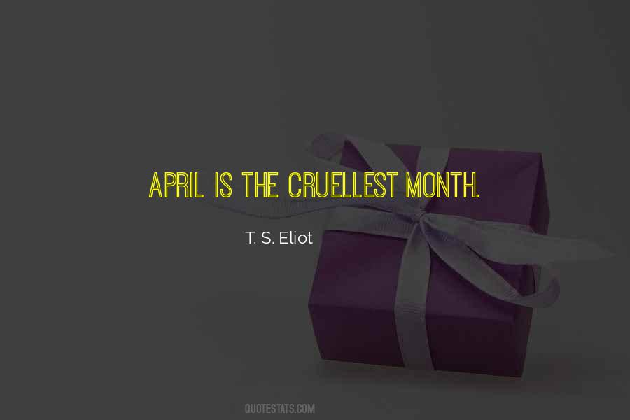 Quotes About Month Of April #1026075