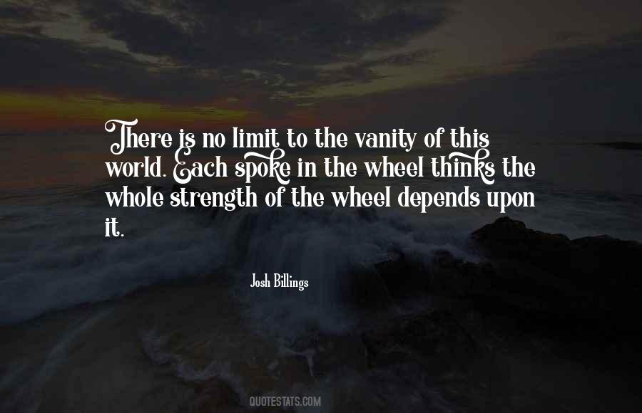 Vanity Of The World Quotes #1418807