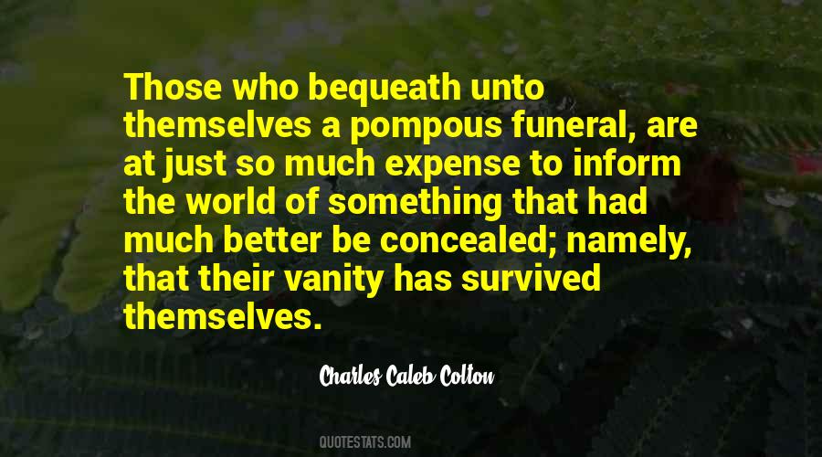 Vanity Of The World Quotes #1785886