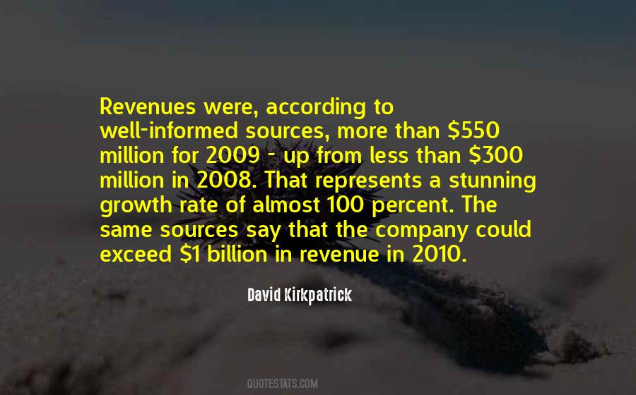 Quotes About Revenue Growth #1030465