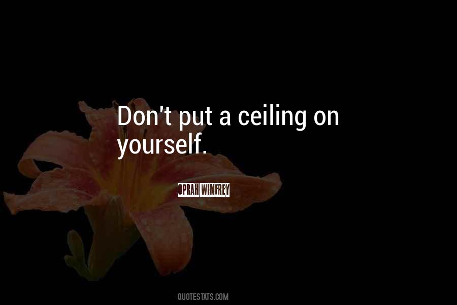 Quotes About Ceilings #739515