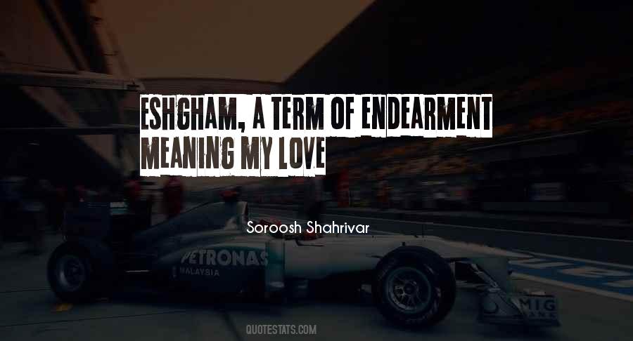 Quotes About Endearment #291950