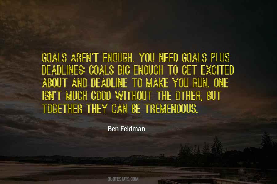 Goals Deadline Quotes #1019168