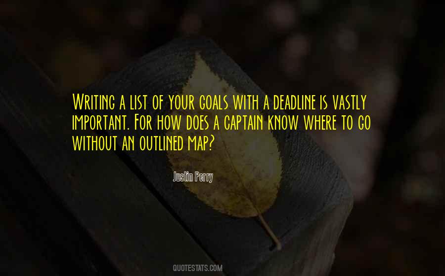 Goals Deadline Quotes #1791240