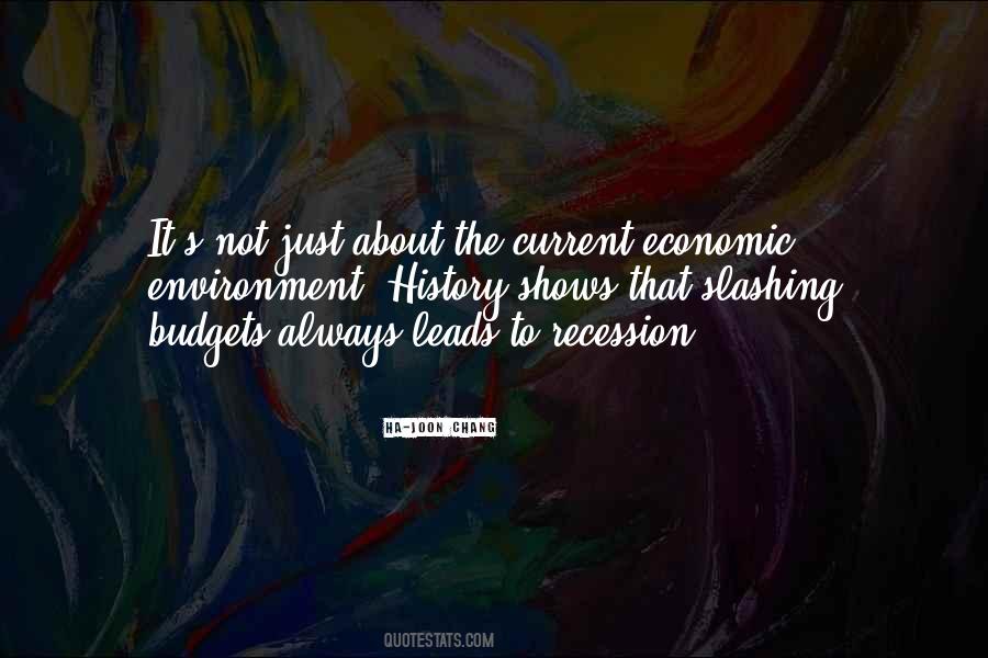 Economic Recession Quotes #103886