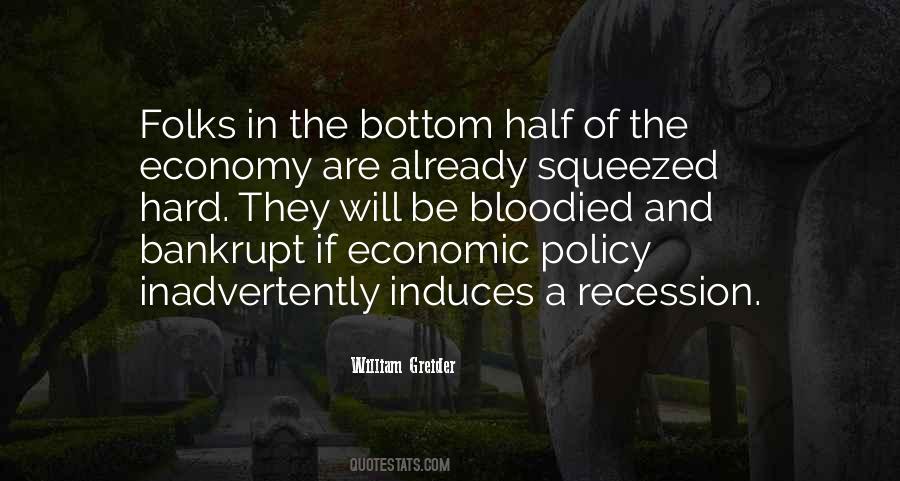 Economic Recession Quotes #107500