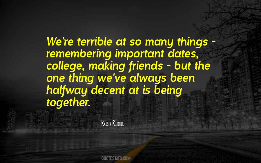 Quotes About Important Dates #218272