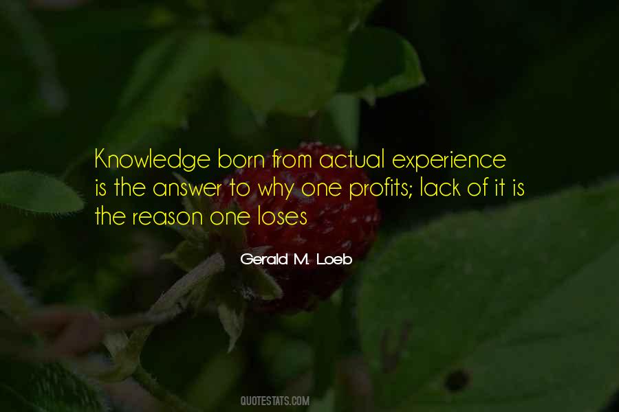 Quotes About Lack Of Experience #1000834