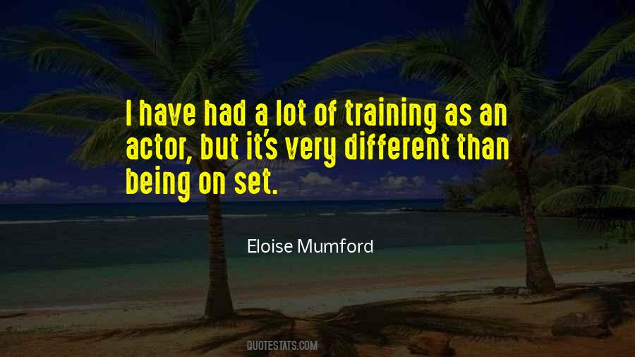 Quotes About Actor Training #1313290