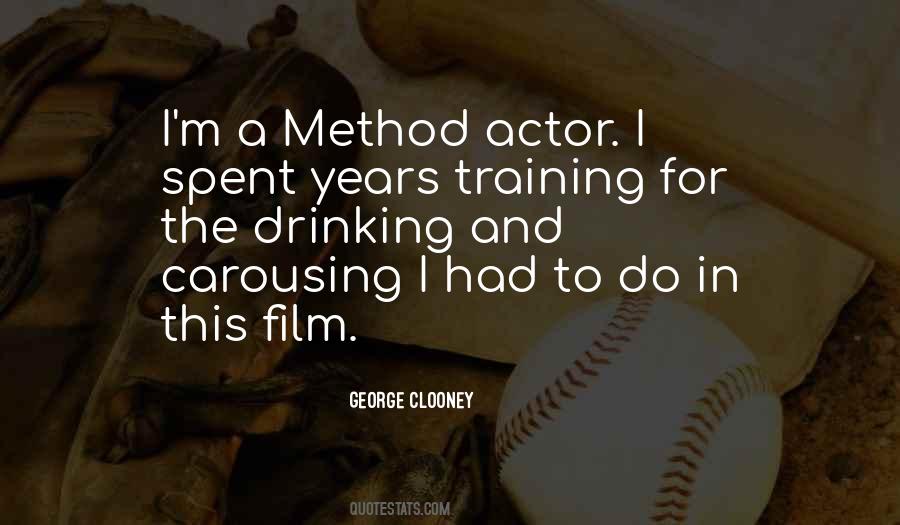 Quotes About Actor Training #1428643