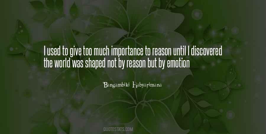 Quotes About Emotion Vs Reason #1106989