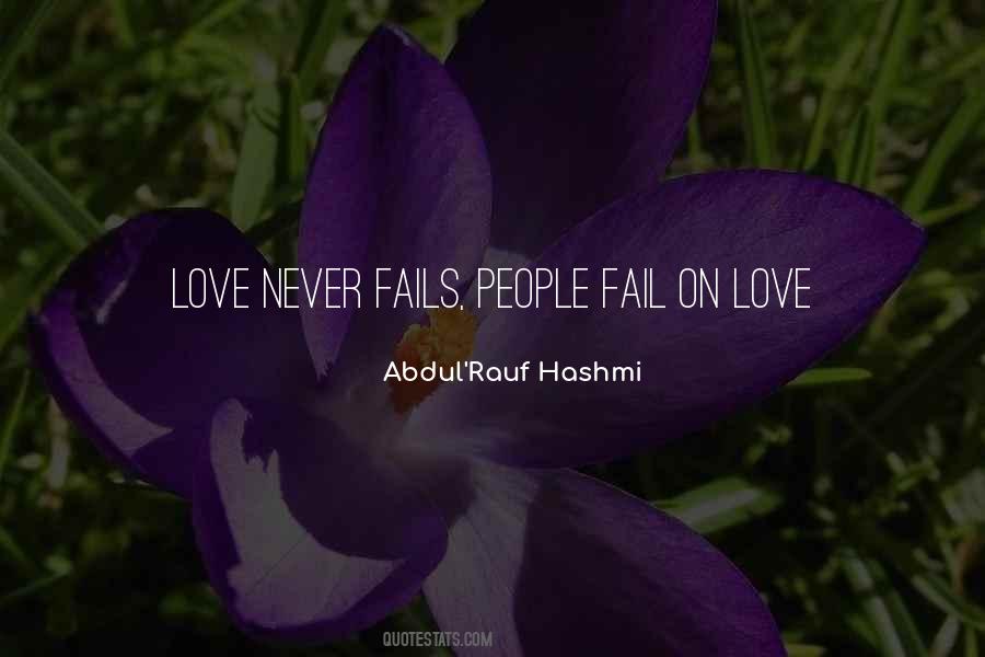 Quotes About Love Never Fails #1713055
