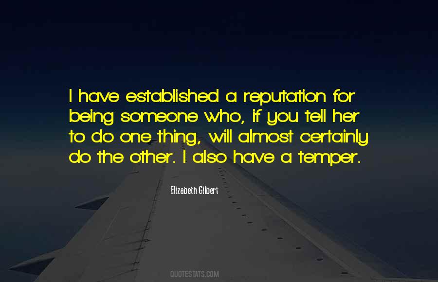 Quotes About Being Established #307742