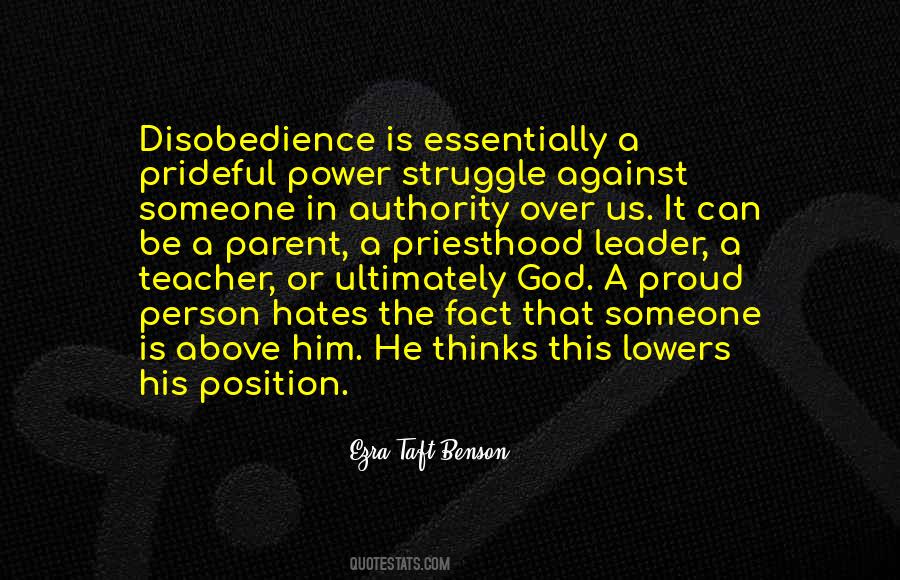 Quotes About Disobedience To God #1691995