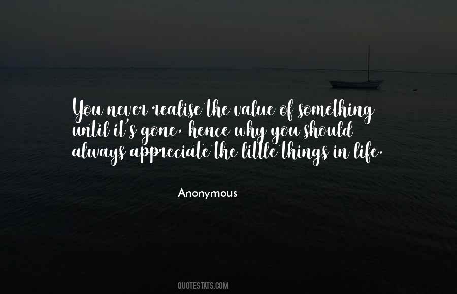 Quotes About Something You Value #1008514