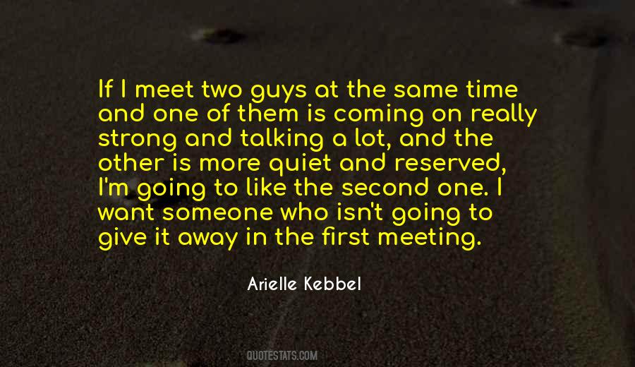 Quotes About First Meeting #1802168