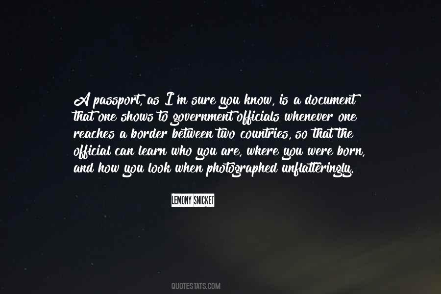 Quotes About Passports #387546