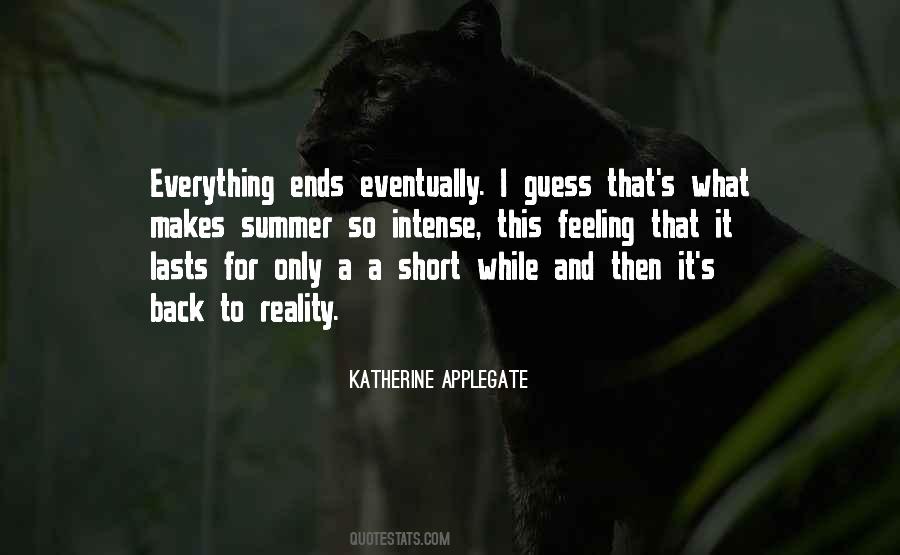 Quotes About Summer Ends #1358687