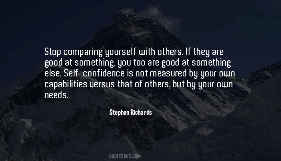 Quotes About Comparing Yourself With Others #1001324
