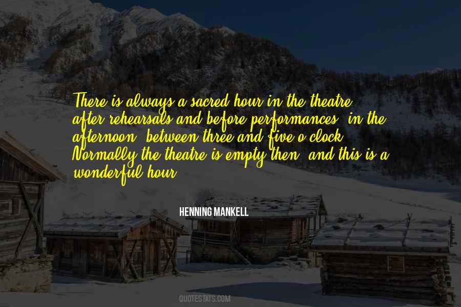 Empty Theatre Quotes #700515