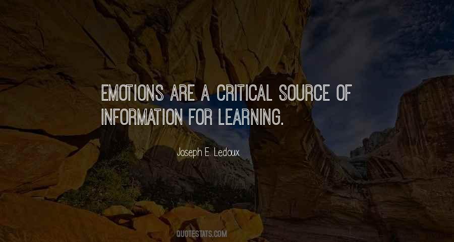 Quotes About Emotions And Learning #1772878