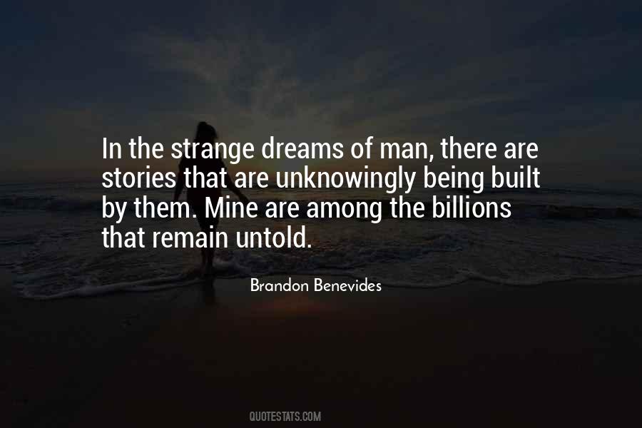 Strange Dream Quotes #1181265